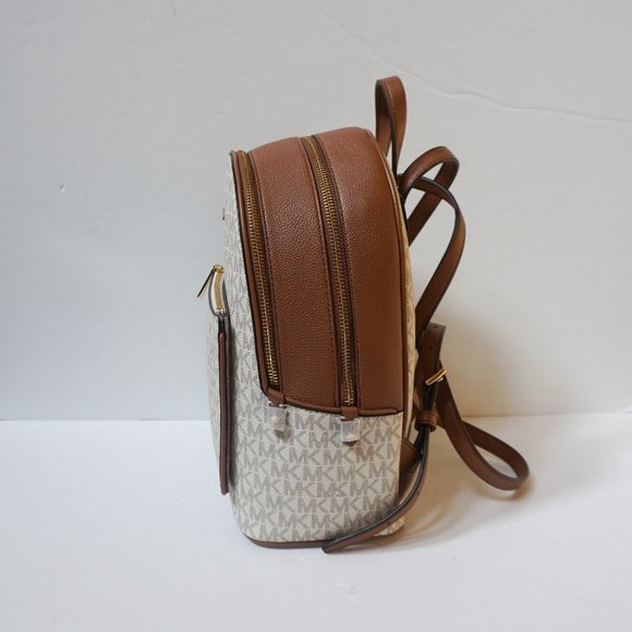 Michael Kors Adina Medium Backpack MK Vanilla - Picture 4 of 11